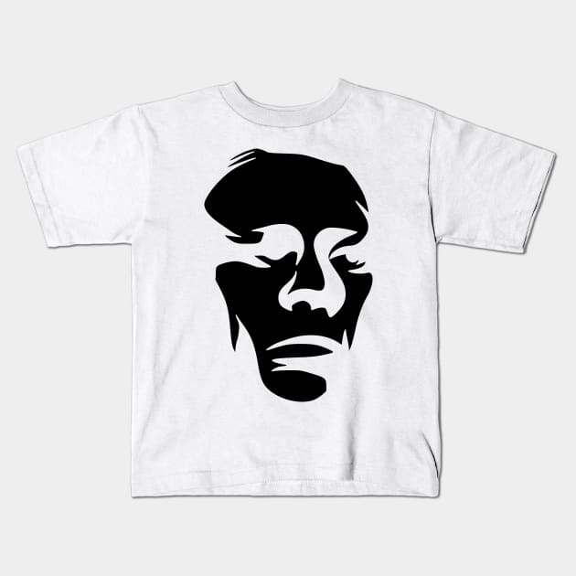 Face man Kids T-Shirt by ShirtyLife